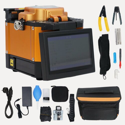 Изображение товара Волоконно-оптический сварочный аппарат 5 дюймов TFT LCD полностью автоматический комплект для сварки оптических волокон 100 240 В ЕС