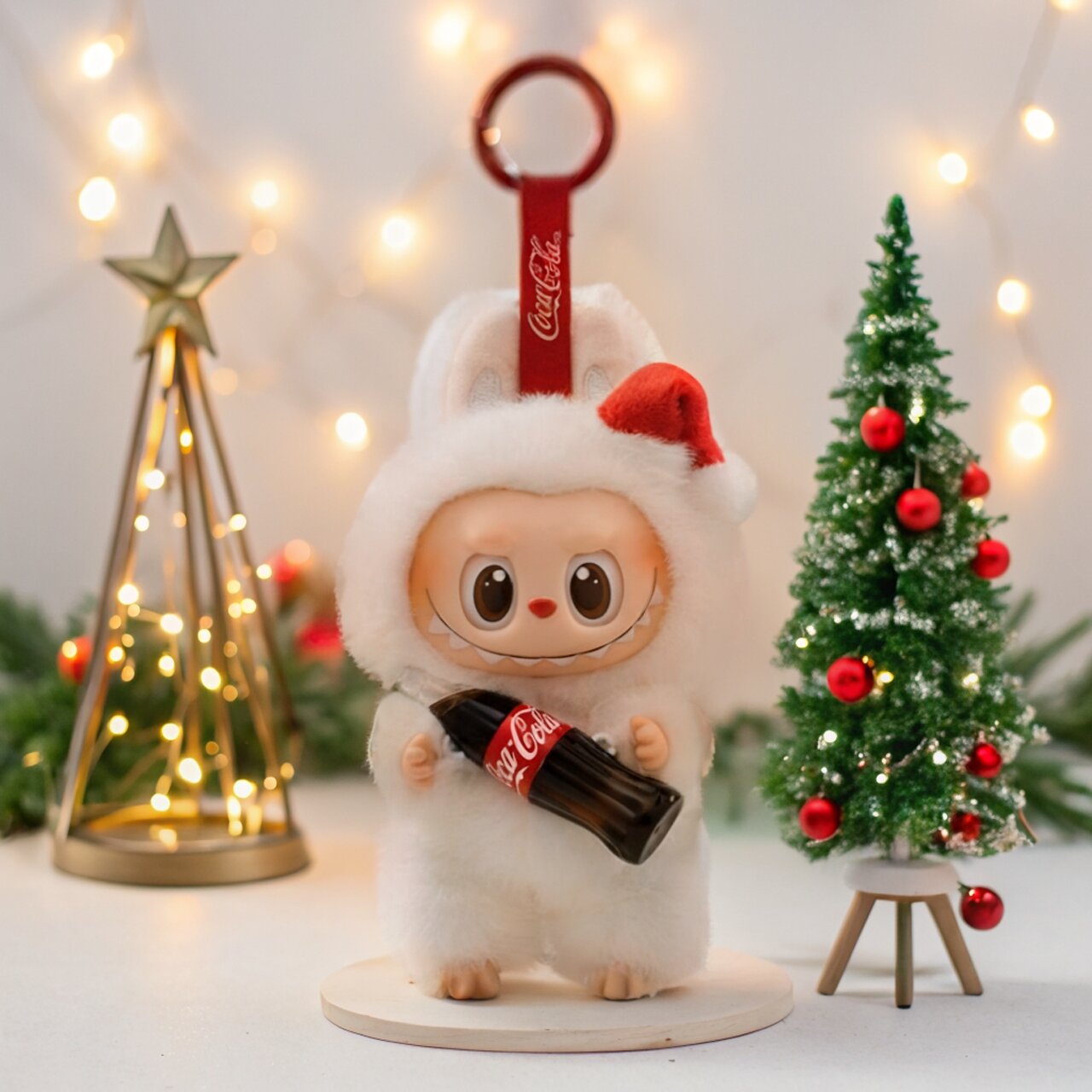 POP MART брелок-игрушка LABUBU X «Coca Cola» ОРИГИНАЛ, в слепой упаковке 1шт
