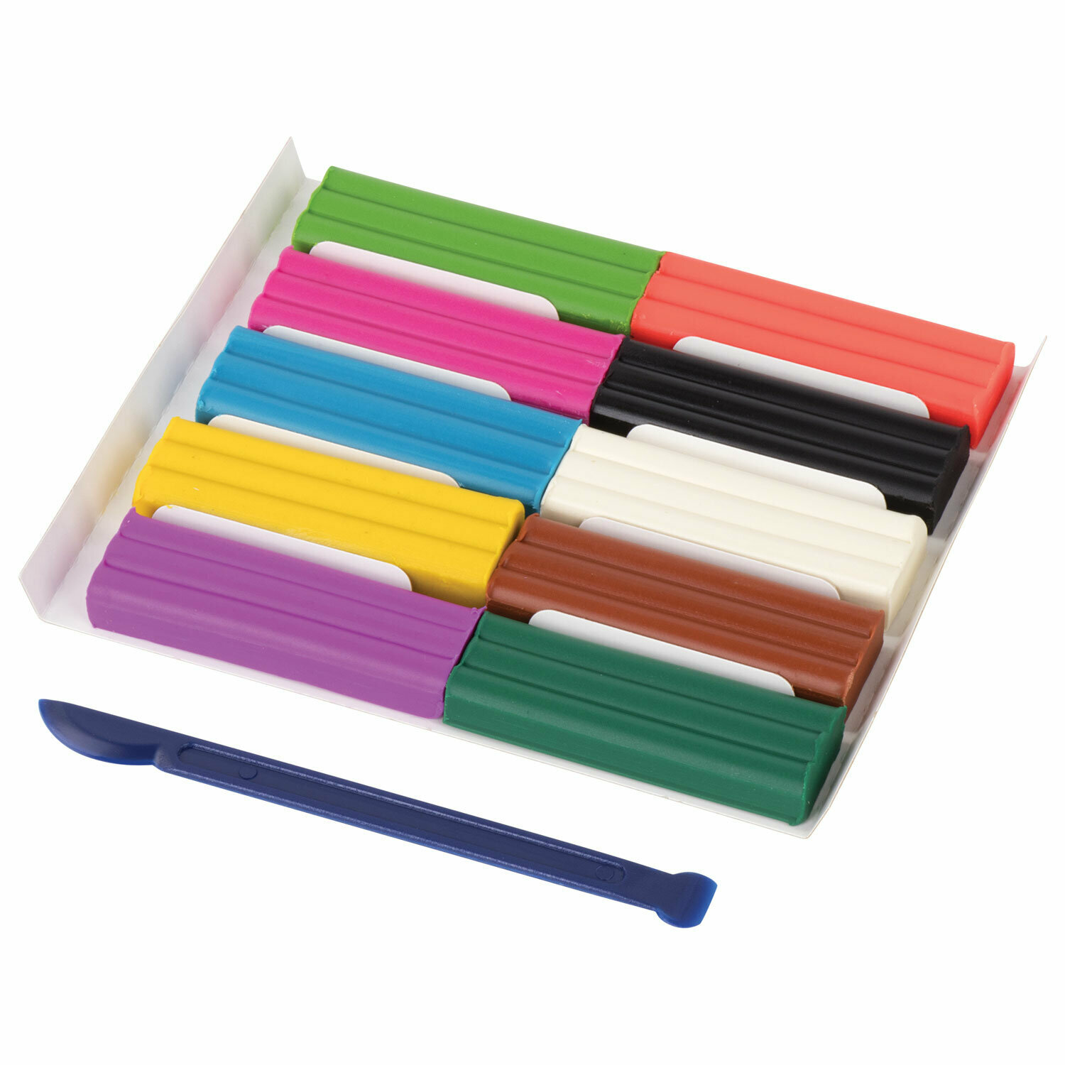 Упаковка 21 шт. Пластилин восковой юнландия "веселый шмель", 10 цветов, 150 г, со стеком, европодвес, 105035