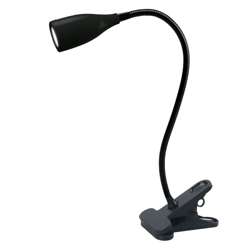 Светильник настольный светодиодный прищепка. Uniel. ULM-D501 4W/4000K BLACK. Черный. UL-00010746