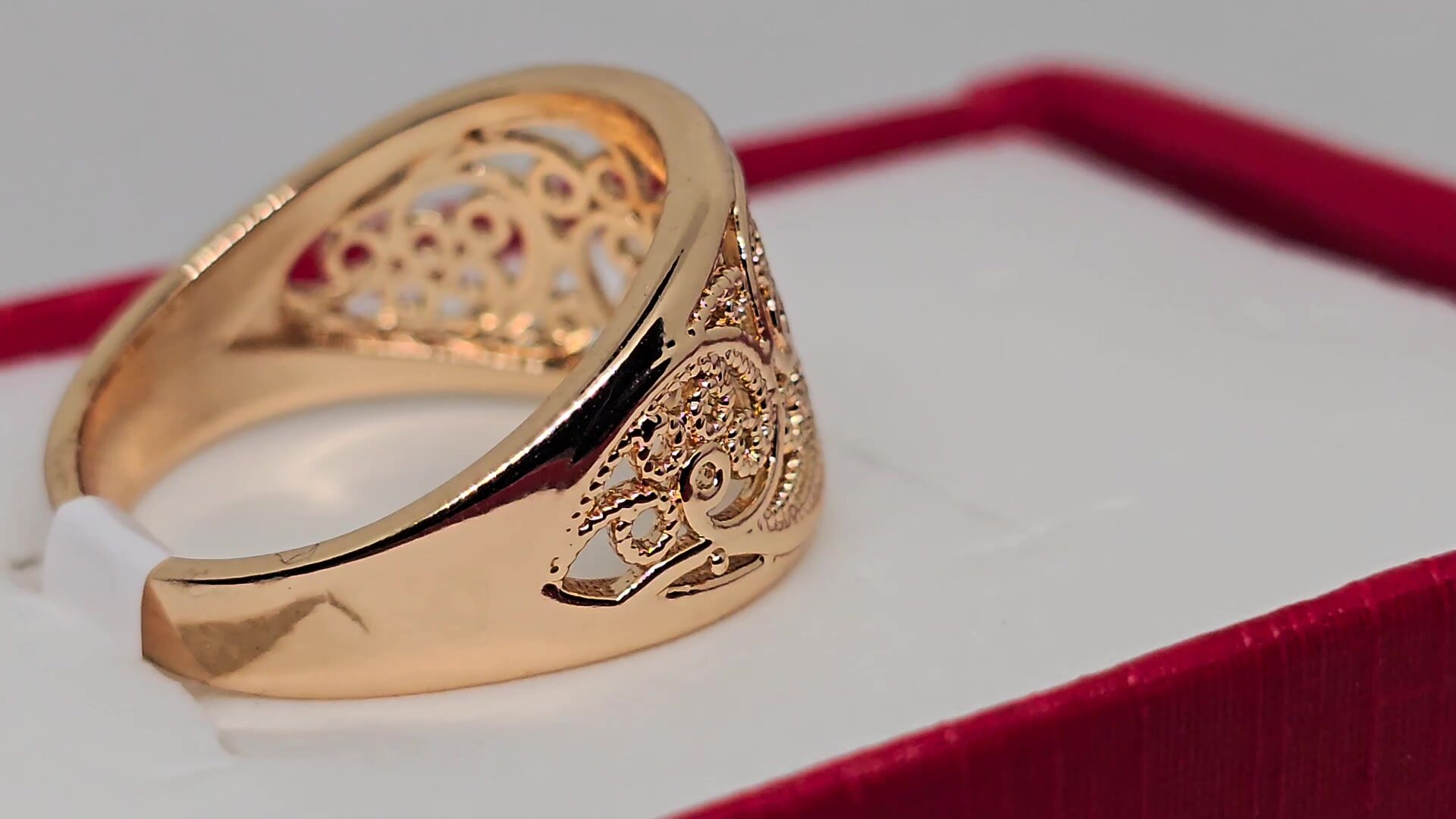 Кольцо-кулон, размер 21, золотистый — фото 1