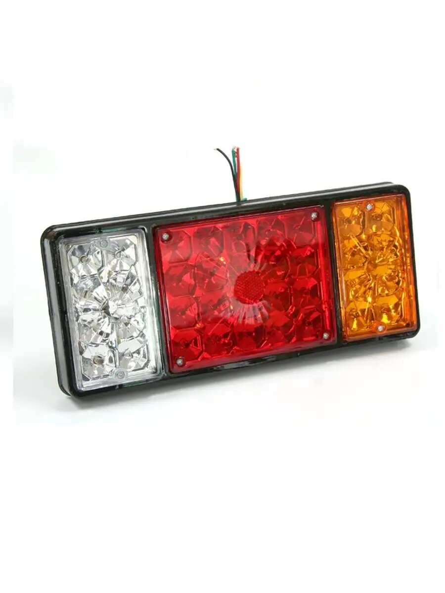 Фонарь задний LED 24V, л/п с кабелем (универсальный, 335х145х35мм, 40LED, 8.0W)