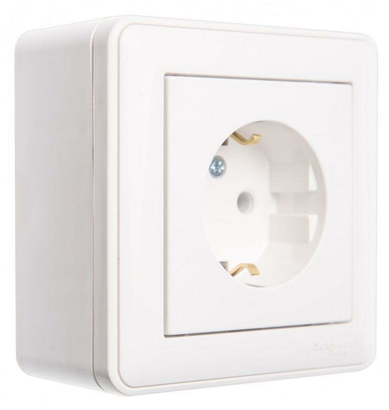 Schneider Electric Schneider Electric Коробка подъемная для наружного монтажа 1-м W59 с рамкой бел. SchE KP-152-18