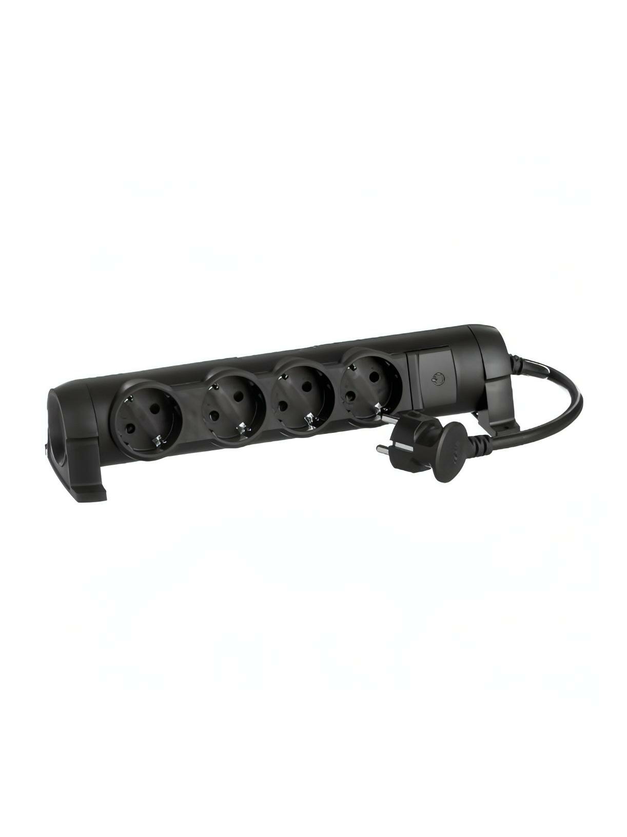 Удлинитель Legrand Комфорт 4Х2К+3 3 м чёрный (694605)