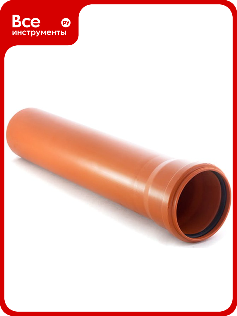 Гладкая труба RTP ПП класс жесткости SN 4 Д 110 мм S=34 мм L 500 мм 11209