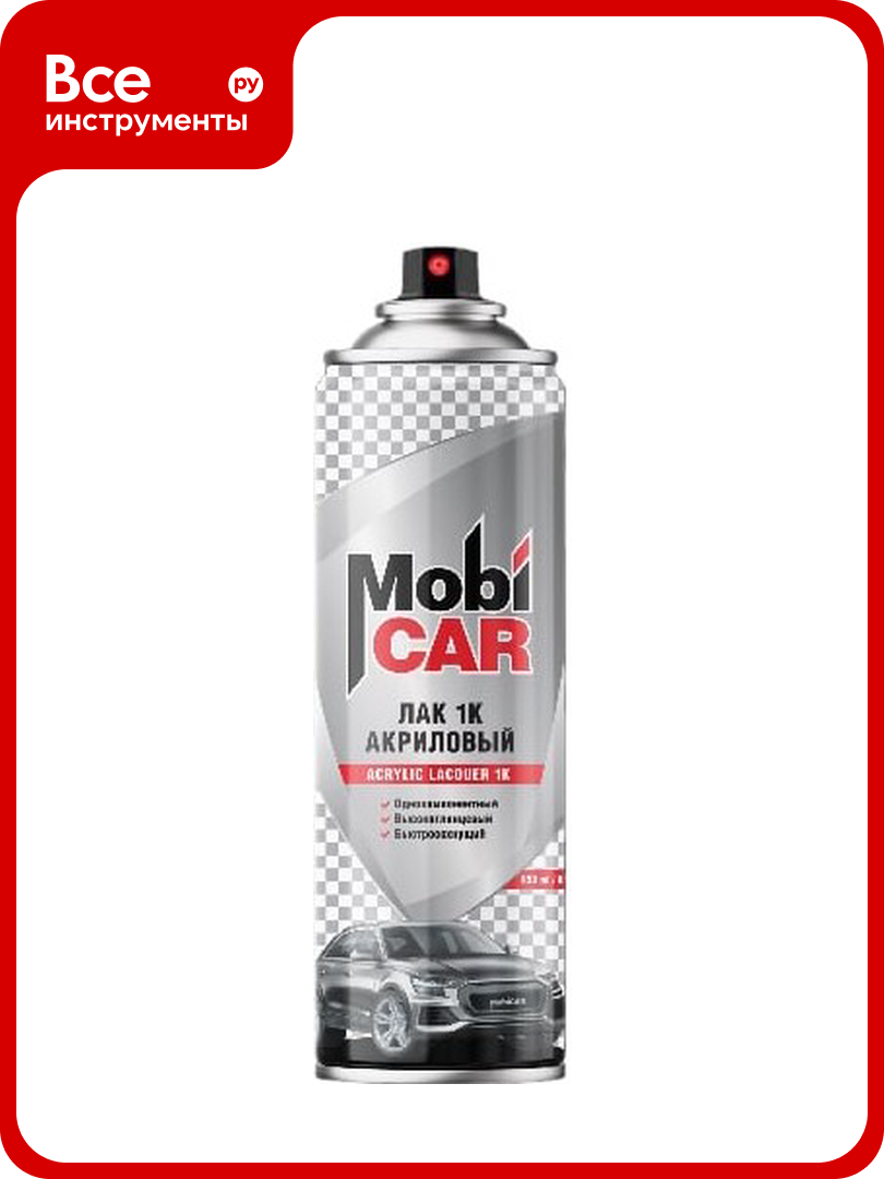 Акриловый аэрозольный лак Mobicar 1К 650 мл бесцветный глянцевый 0503-30 MC
