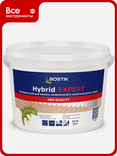 Изображение товара Клей для паркета силановый Bostik HYBRID EXPERT, водостойкая паста, морозостойкая формула для инженерной доски