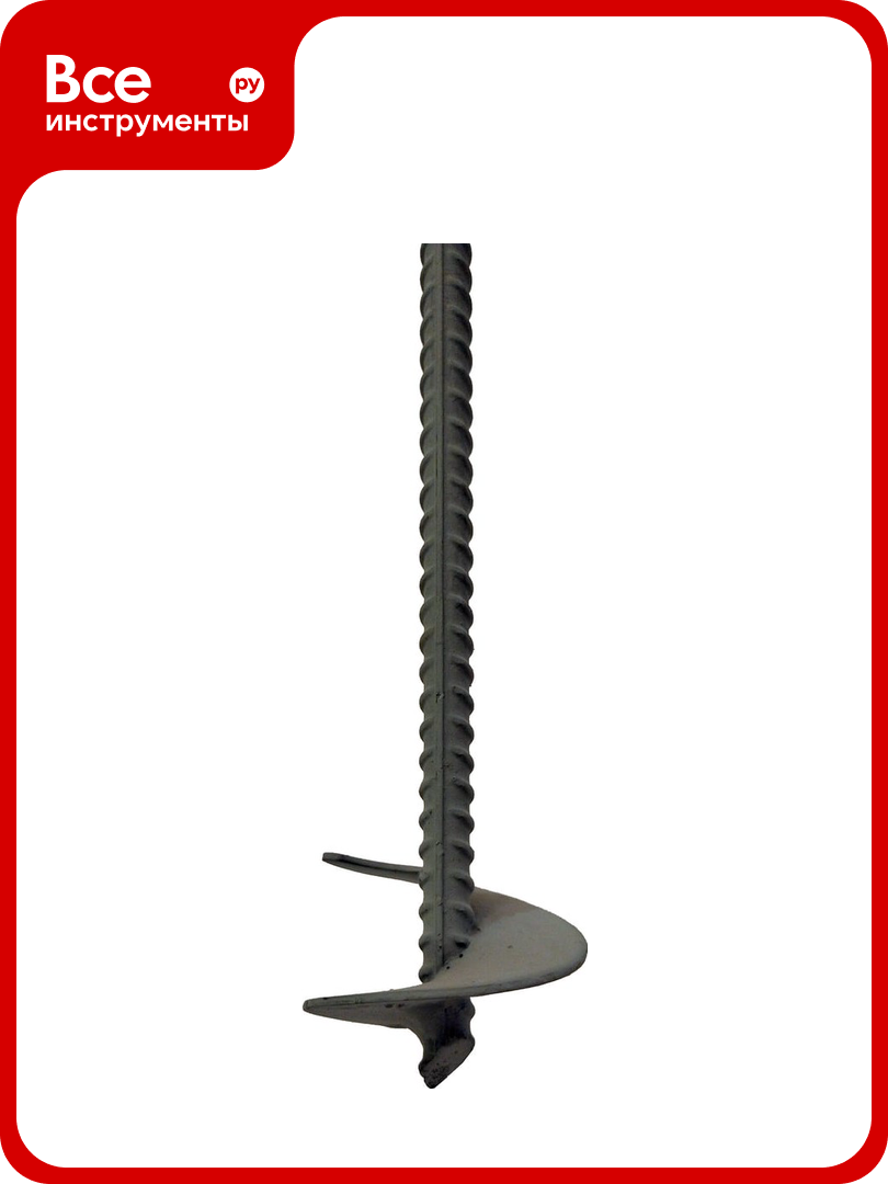 Винтовая мини свая для теплиц Аншнек 1 м  холодная оцинковка  шнек 60 мм T100kr60