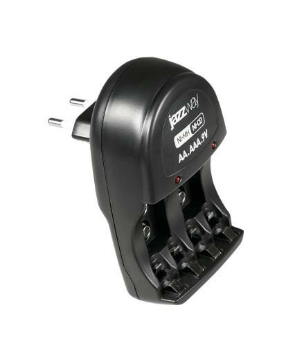 Зарядное устройство JazzWay 4 места для аккумуляторов Ni-Mh/Ni-Cd защита от переполюсовки черное