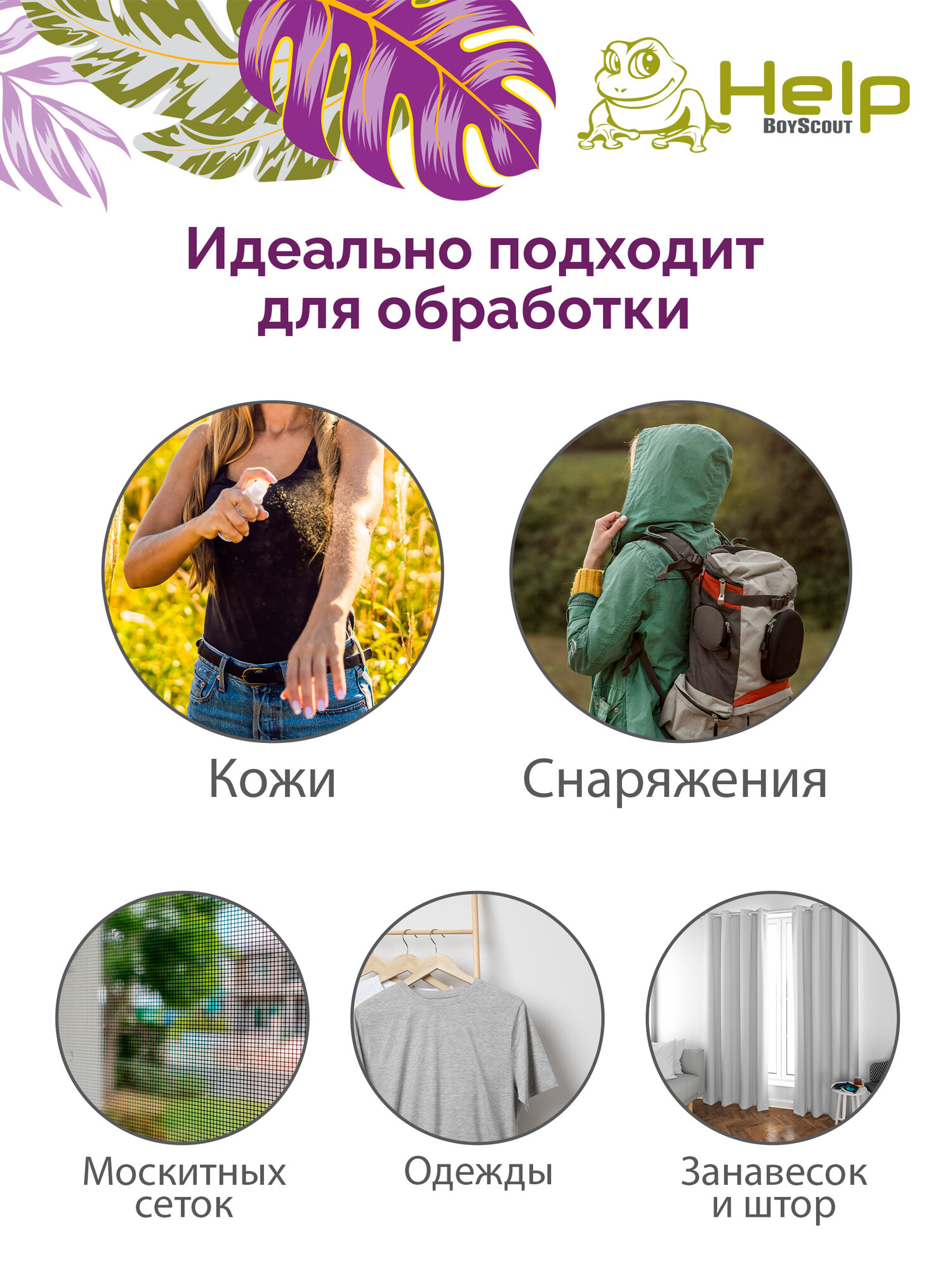 Аэрозоль Help "Цитрус", против комаров и мошек, отпугивание, 75 мл — фото 1