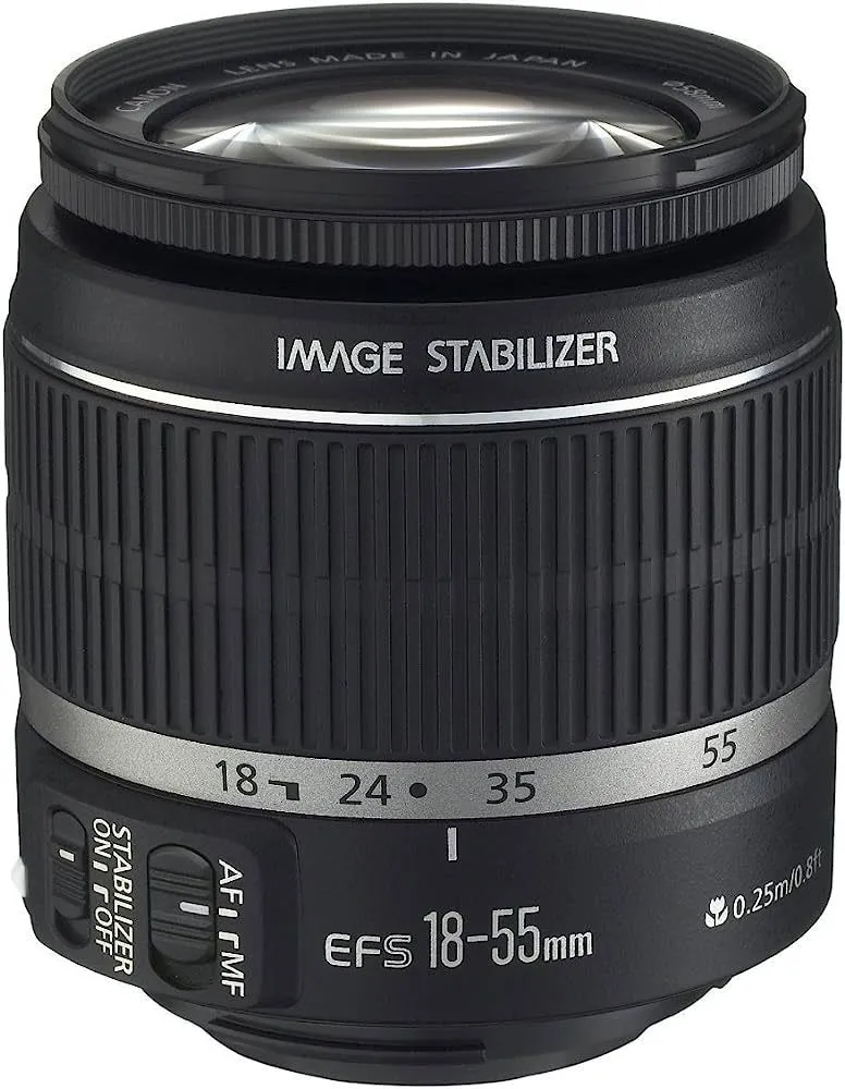Объектив Canon EF-S 18-55mm f/3.5-5.6 IS, черный