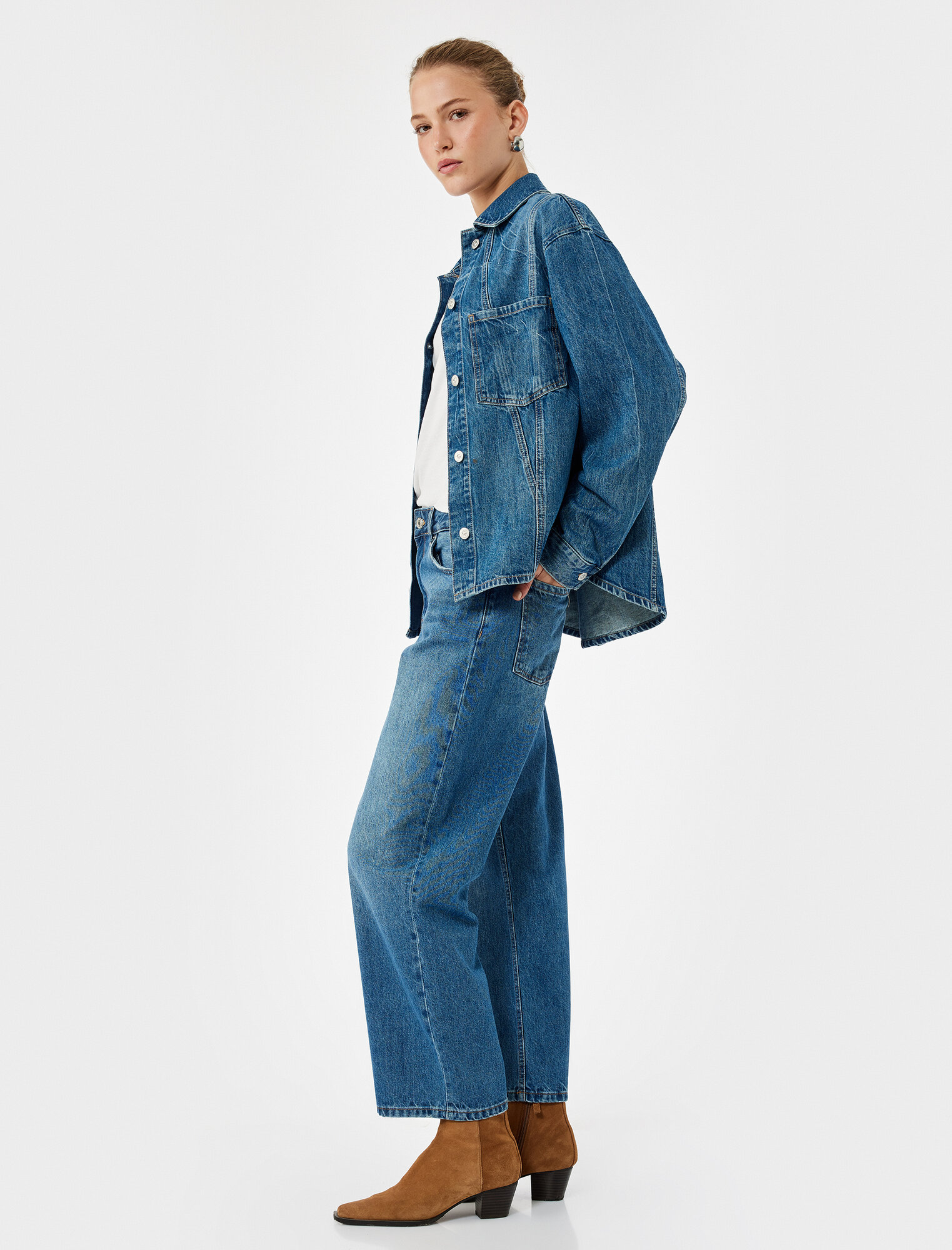 Джинсы KOTON размер W26 L32 (рост 182 см) синий