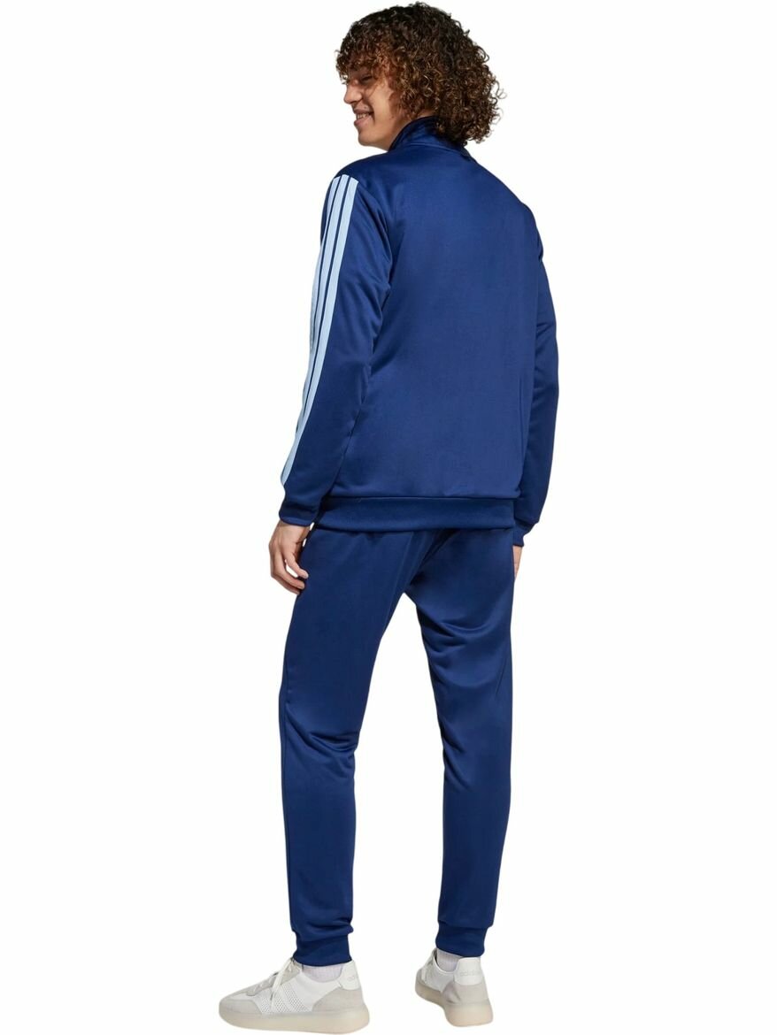 Костюм спортивный adidas Basic 3-Stripes French Terry Track Suit, размер L, синий — фото 1