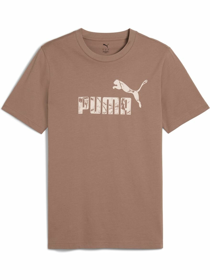 Футболка PUMA GRAPHICS No.1 Logo Tee, размер M, коричневый