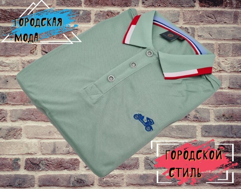 Поло CARTELO, размер 52, салатовый