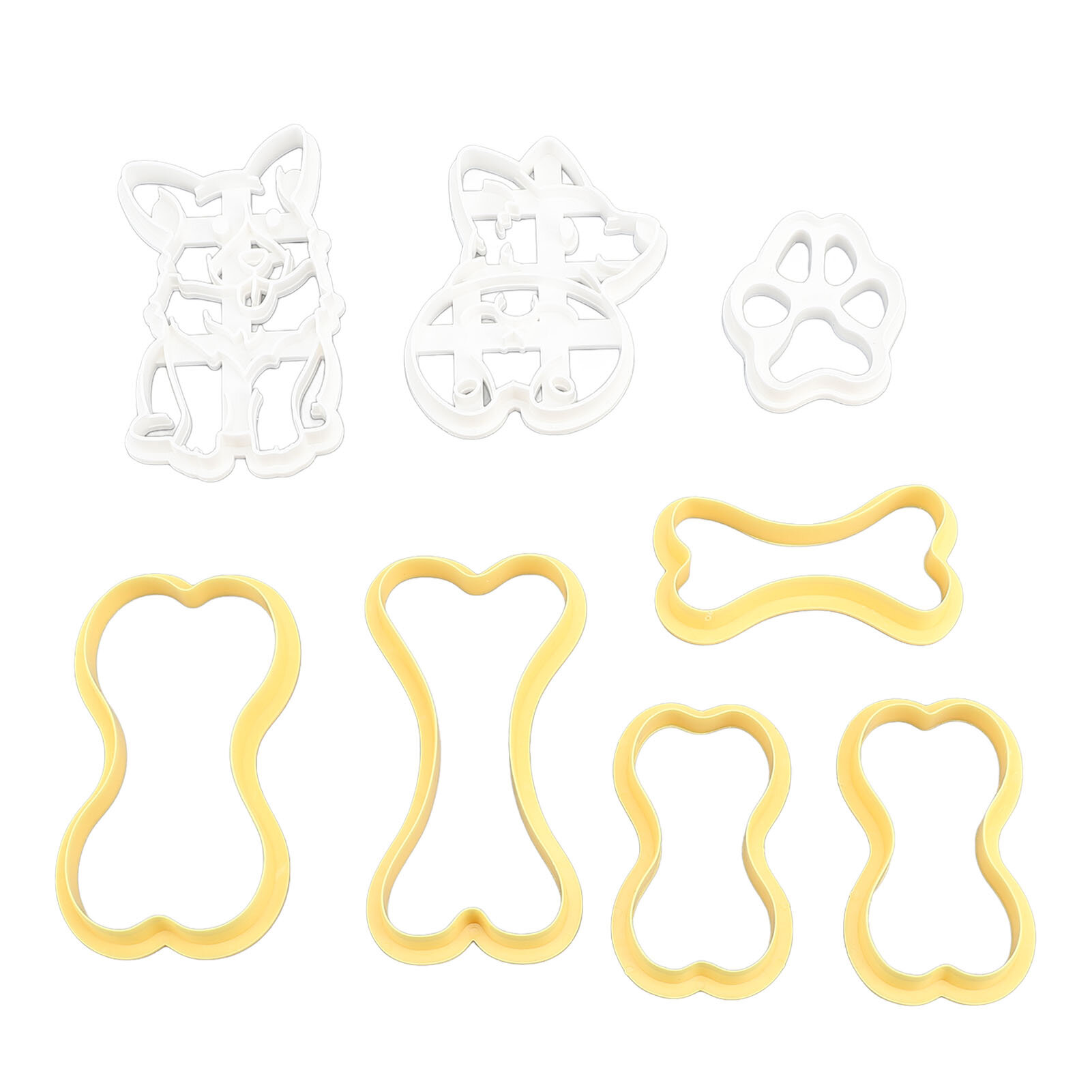 Набор из 8 формочек для печенья в виде собачьих лакомств сделай сам с различными узорами пластиковые формочки для печенья в виде мультяшных собак для выпечки домашних лакомств