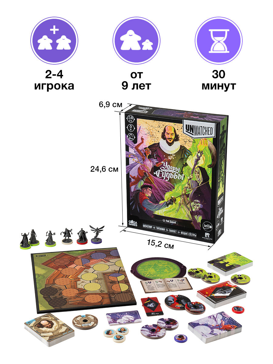 Настольная игра для компании и всей семьи Unmatched Удары Судьбы — фото 1