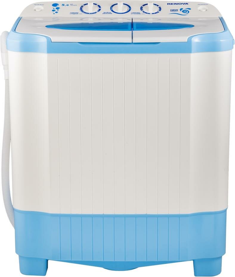 Стиральная машина полуавтомат RENOVA WS-50PET, макс. загрузка 5.00 кг, белый, голубой