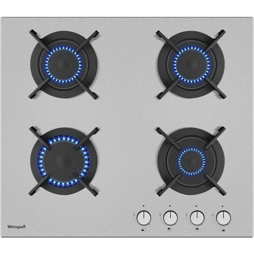 Газовая варочная панель Weissgauff HGG 640 XRV нержавеющая сталь 27250₽