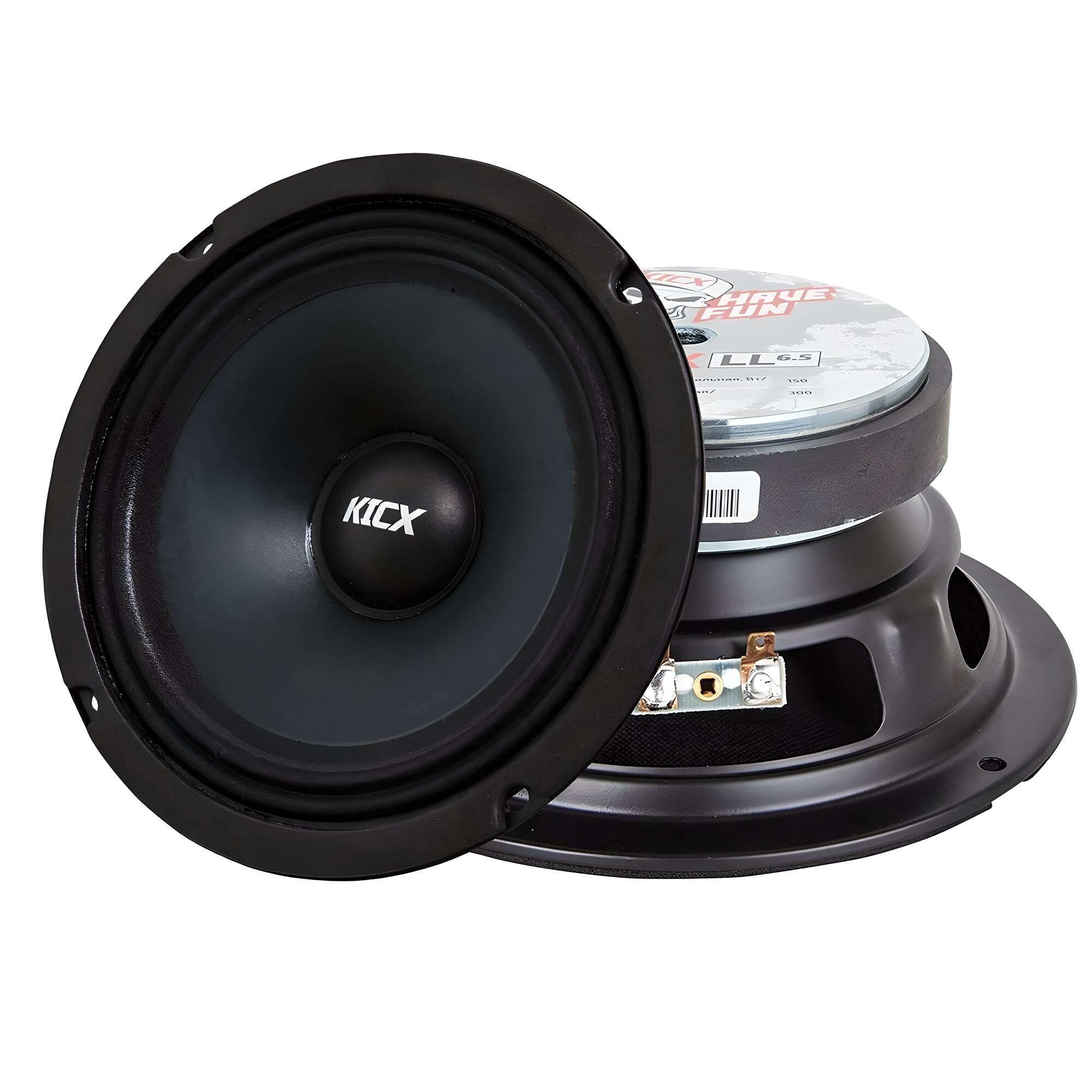 Акустика среднечастотная Kicx LL6.5 VER.2, 300 Вт, 6.5" / Динамики 16 см