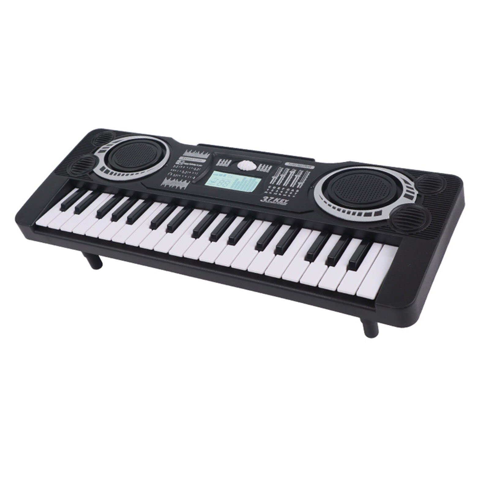 37-клавишная детская клавиатура пианино портативный обучающий электронный цифровой музыкальный инструмент игрушка для детей черный