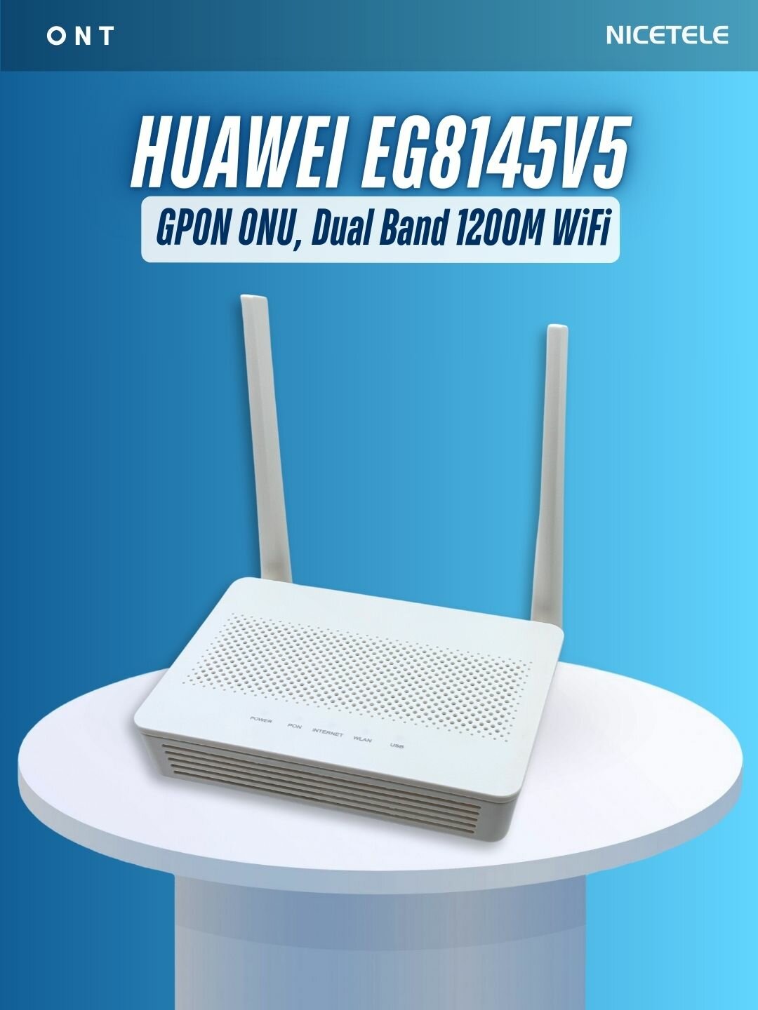 Huawei EG8145V5, 5G, AC1200, двухдиапазонный GPON ONT