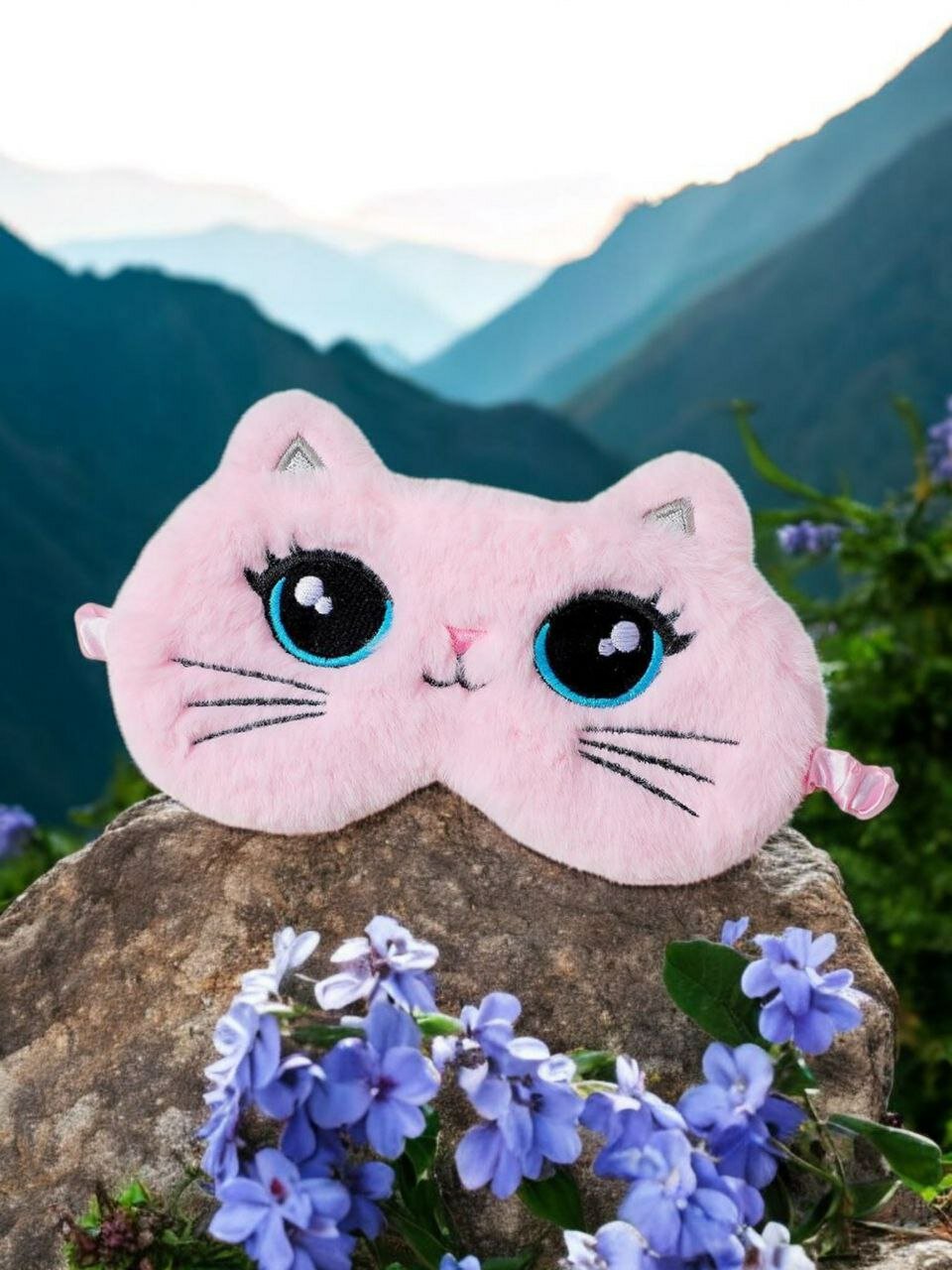 Маска для сна , 1 шт., розовый