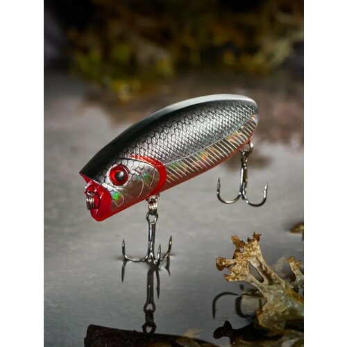 Воблер поппер Malas длина 57 мм, Вес 9 гр, глубина до 0.3 м / шумовой / поверхостный / цвет 07