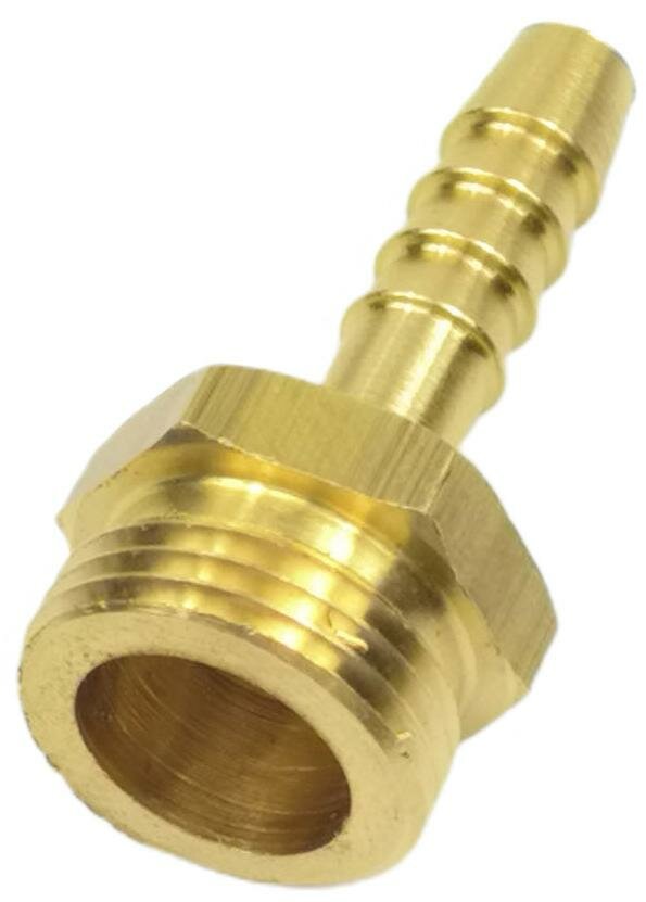 Штуцер для шланга BOUTTE 3/8 дюйма x 6 мм. наружная резьба
