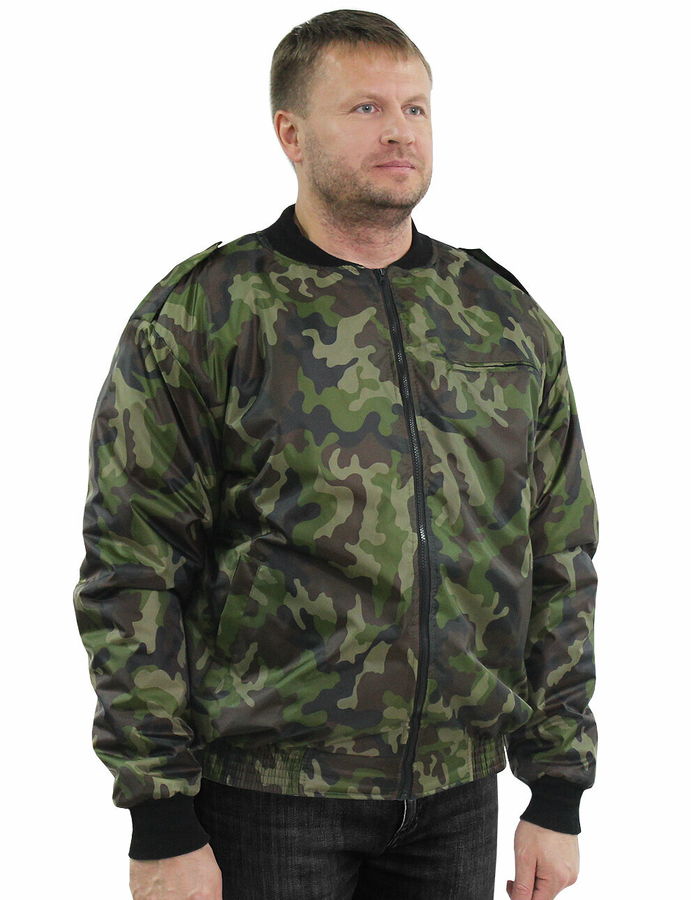 Ветровка Компания БВР осенняя камуфляж размер 60-62/182-188 зеленый