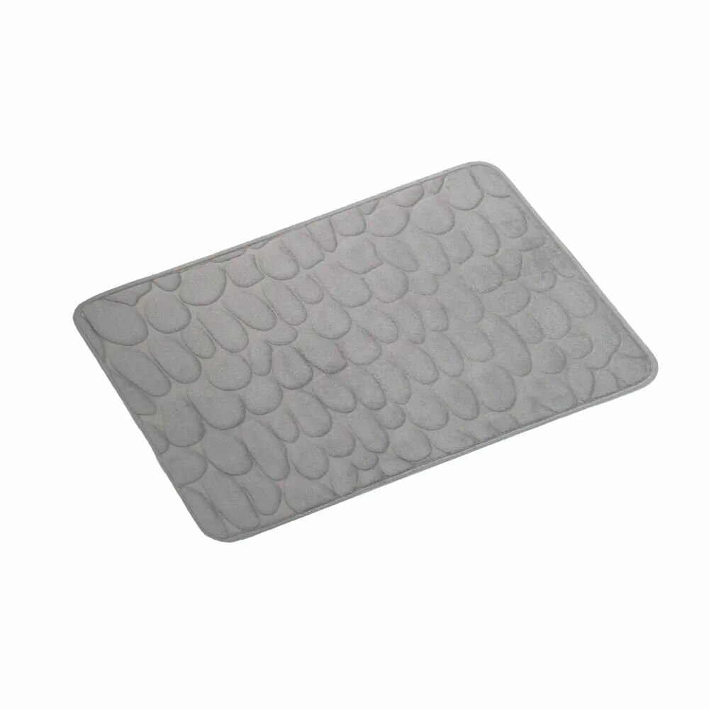 Коврик для ванной 50x80 см цвет серый