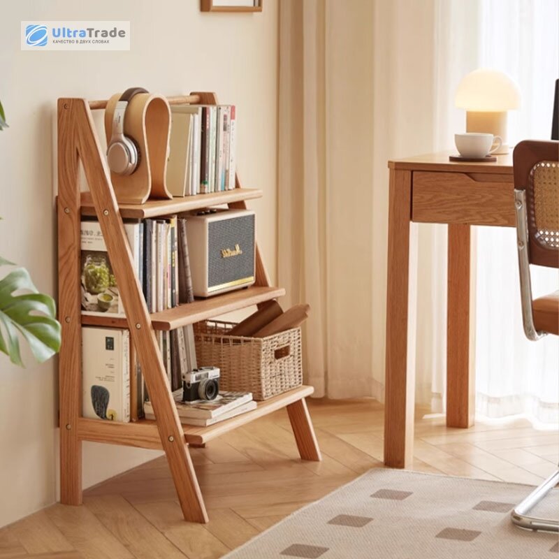 Изображение Стеллаж напольный Xiaomi Linsy Solid Oak Shelf 0.45m Wood (CO1P-A)