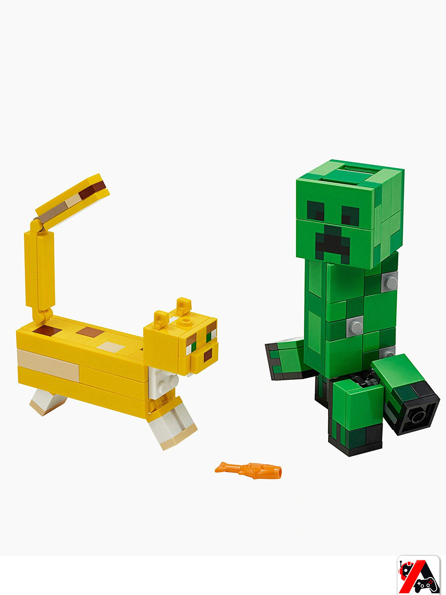 Конструктор Майнкрафт Крипер и Оцелот — фото 1