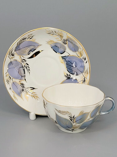 Изображение товара Чайная пара "Лунный", форма Тюльпан, Императорский фарфоровый завод, 250мл