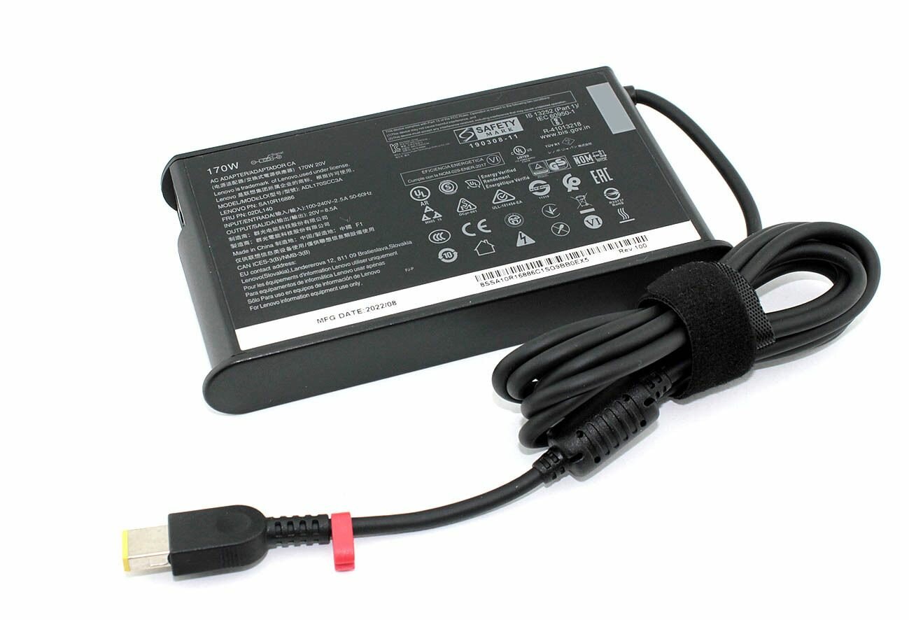 Блок питания (сетевой адаптер) для ноутбуков Lenovo 20V 8.5A 170W USB