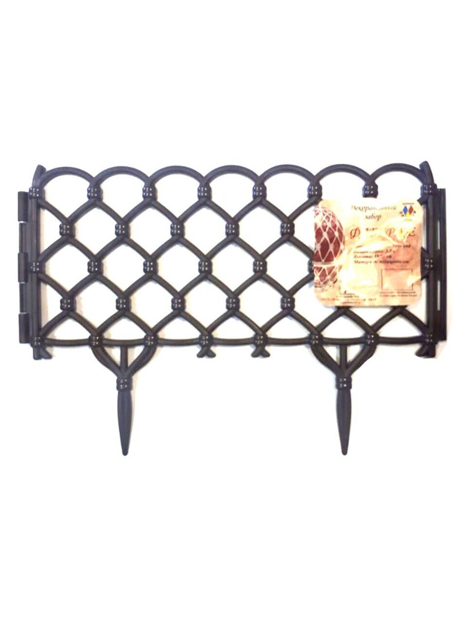 Забор декоративный пластмасса Диорит Фаберже 28х280 см коричневый 15245