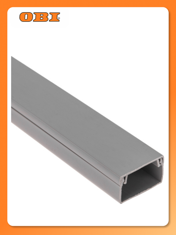 Кабель-канал REXANT 20х10 мм 2 метра упаковка серый