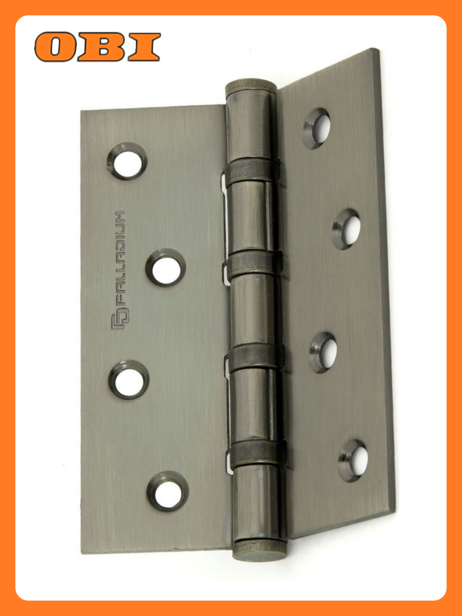 Дверная петля универсальная врезная Palladium 100х75х25 античная бронза