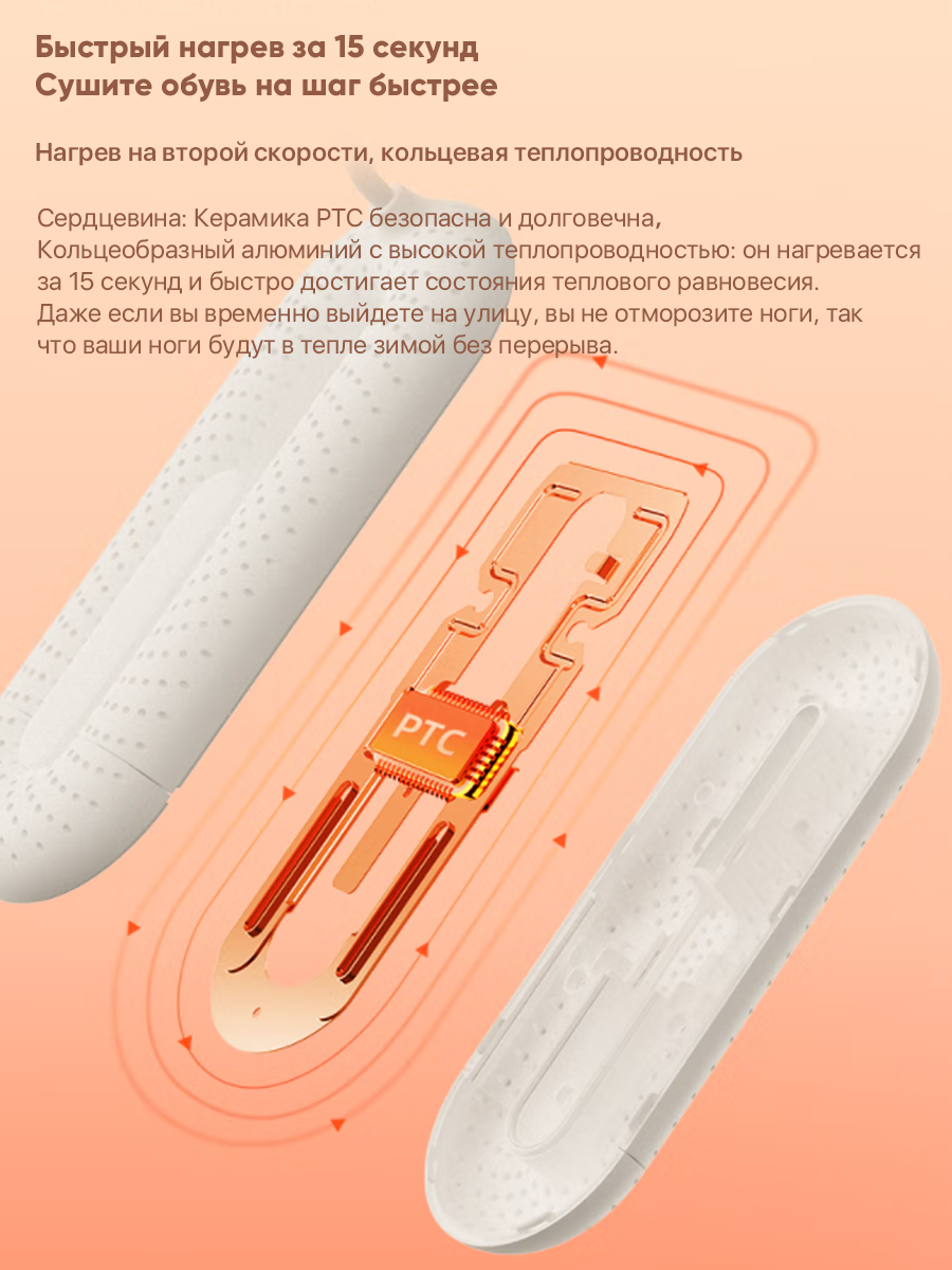 Изображение Сушилка для обуви Sothing Zero-Shoes Dryer With Timer, синий