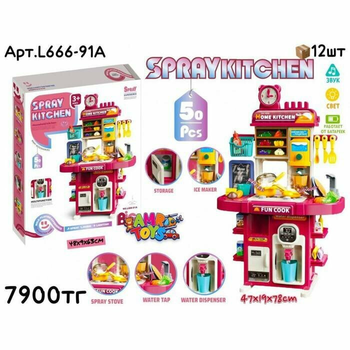 Набор для ролевых игр "Кулинария" или "Шеф-повар" для девочек кухни мебиль — фото 1