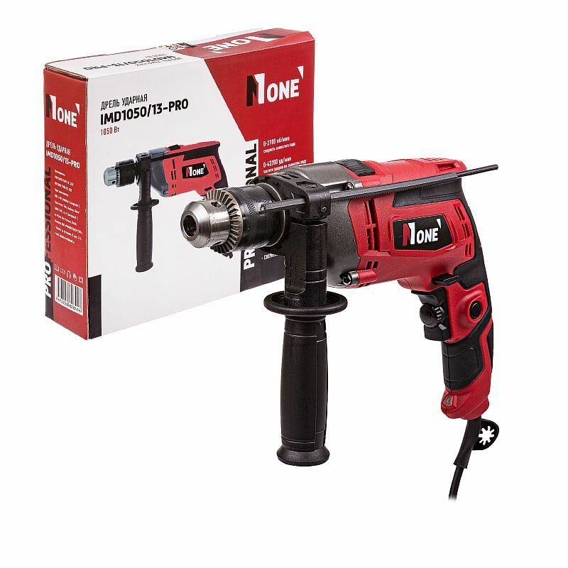Дрель NUMBER ONE уд. IMD1050/13-PRO (1050Вт0-2700об/мин43200уд/мин ЗВП 1.5-13мм реверс)1.8кг