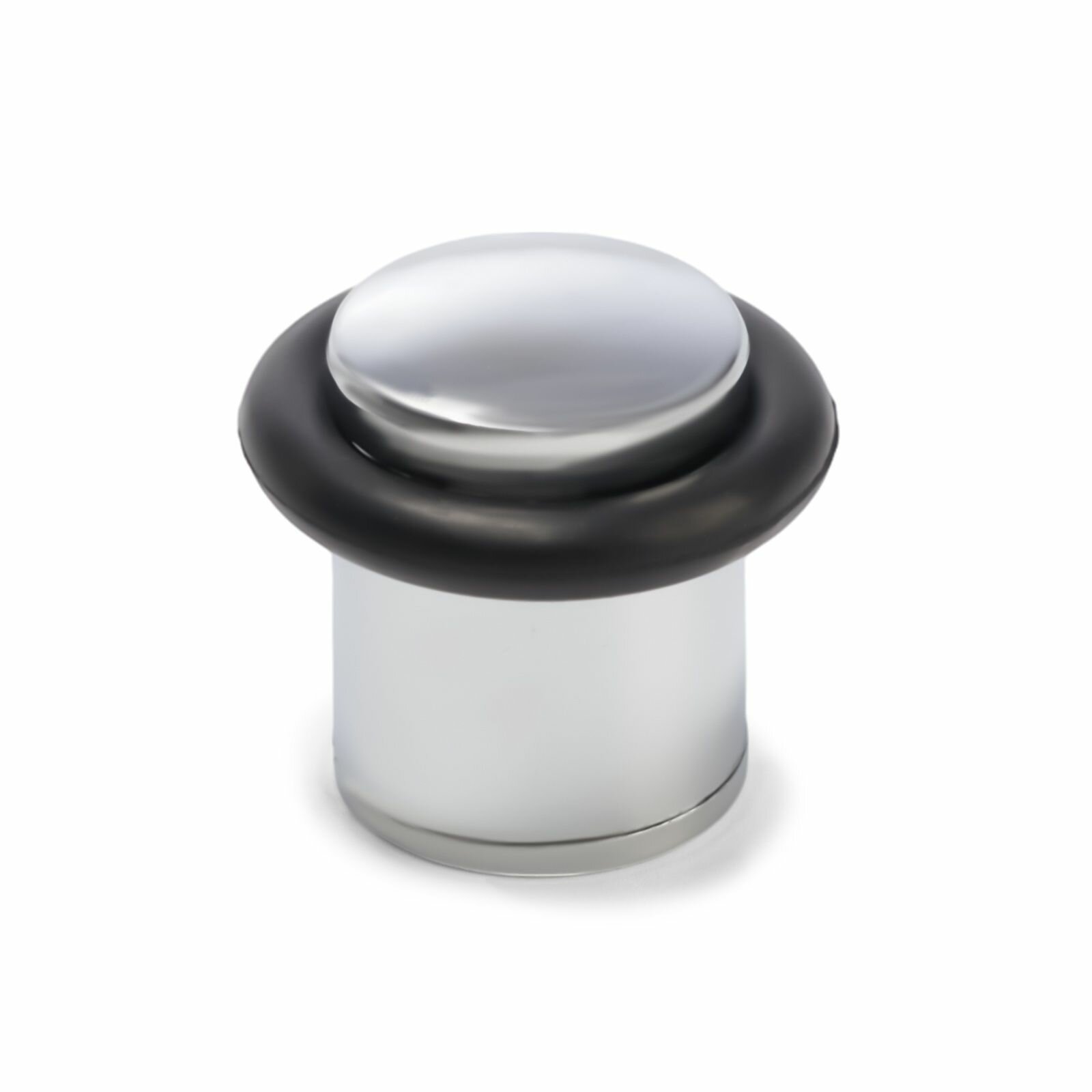 Упор дверной стоппер d 27 мм h 40 мм цвет хром