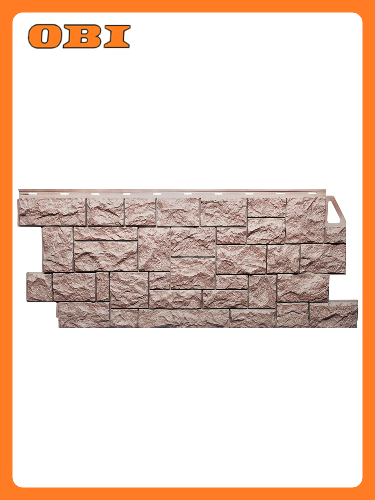 Сайдинг панель виниловая FineBer терракот 1117 мм