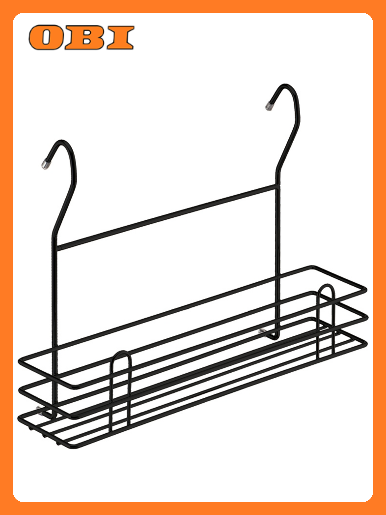 Полка Lemax для специй узкая сталь черная матовая 25 см х 11 см