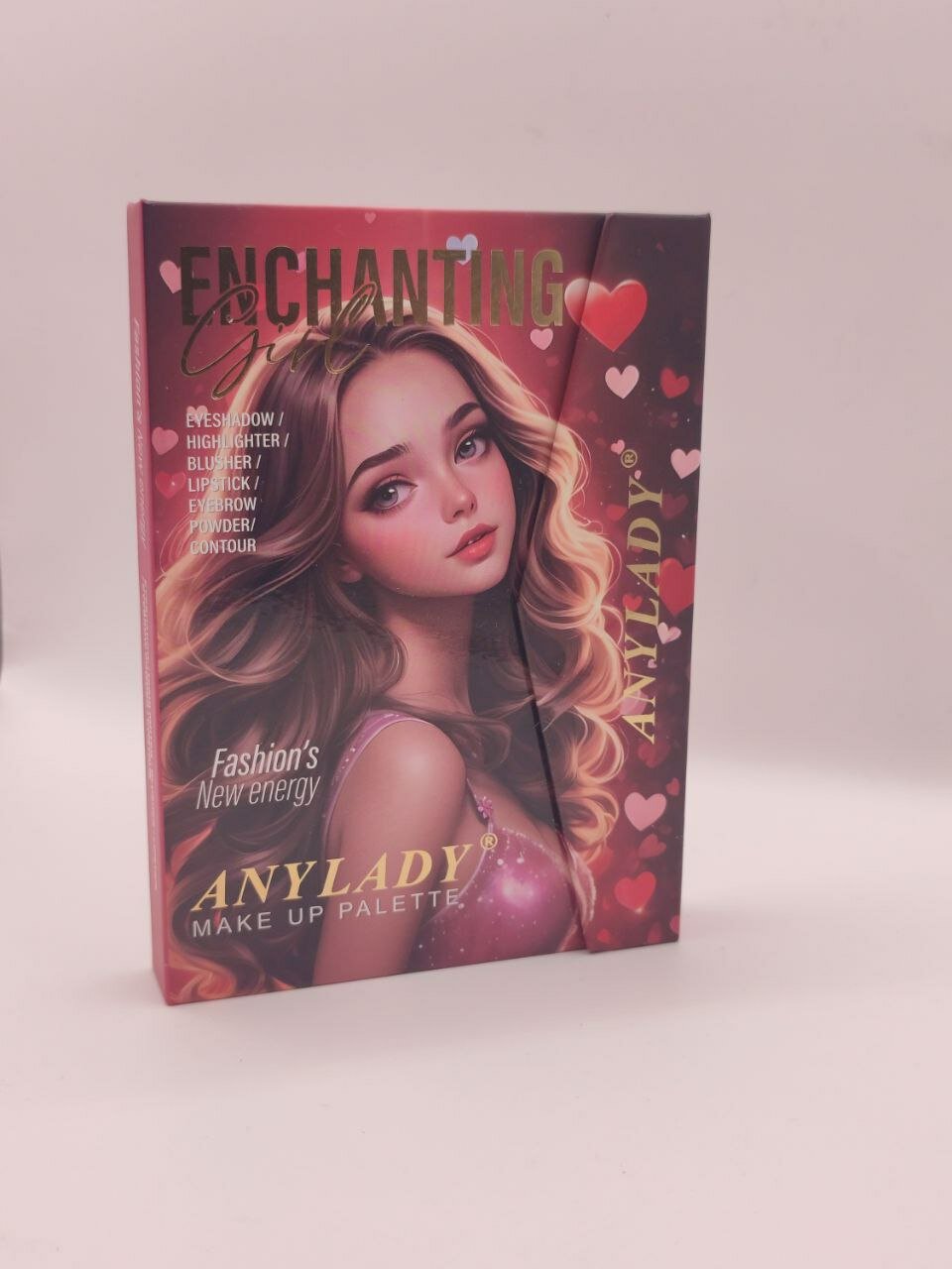 Тени для век в форме книги, с кисточкой, румянa, контринг, помада