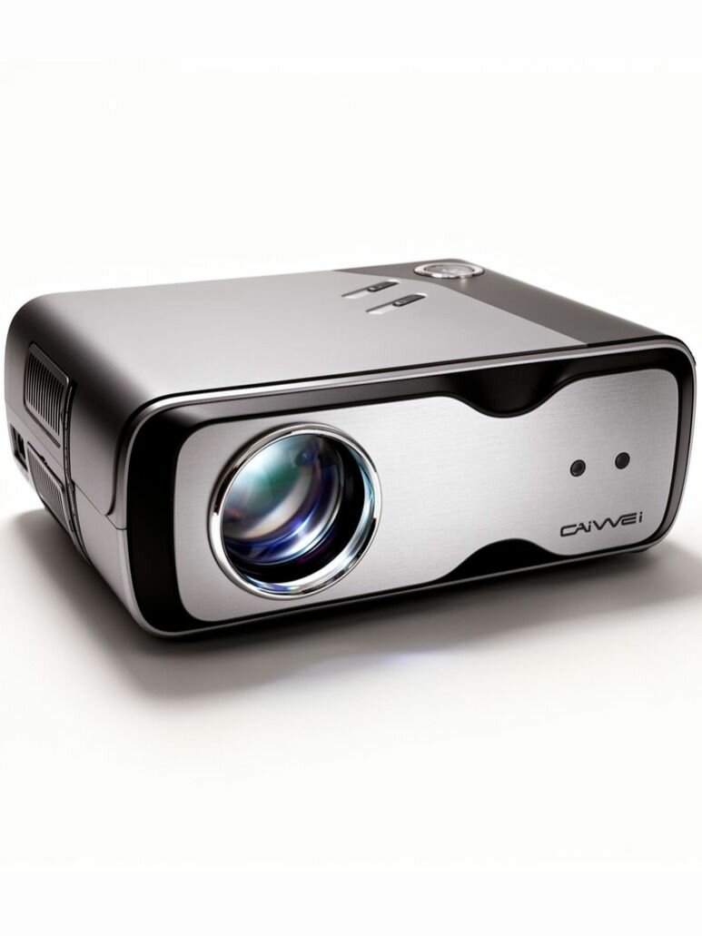 Проектор для фильмов Titanium-555A8T4K CAIVVEI (Серебристый металик)