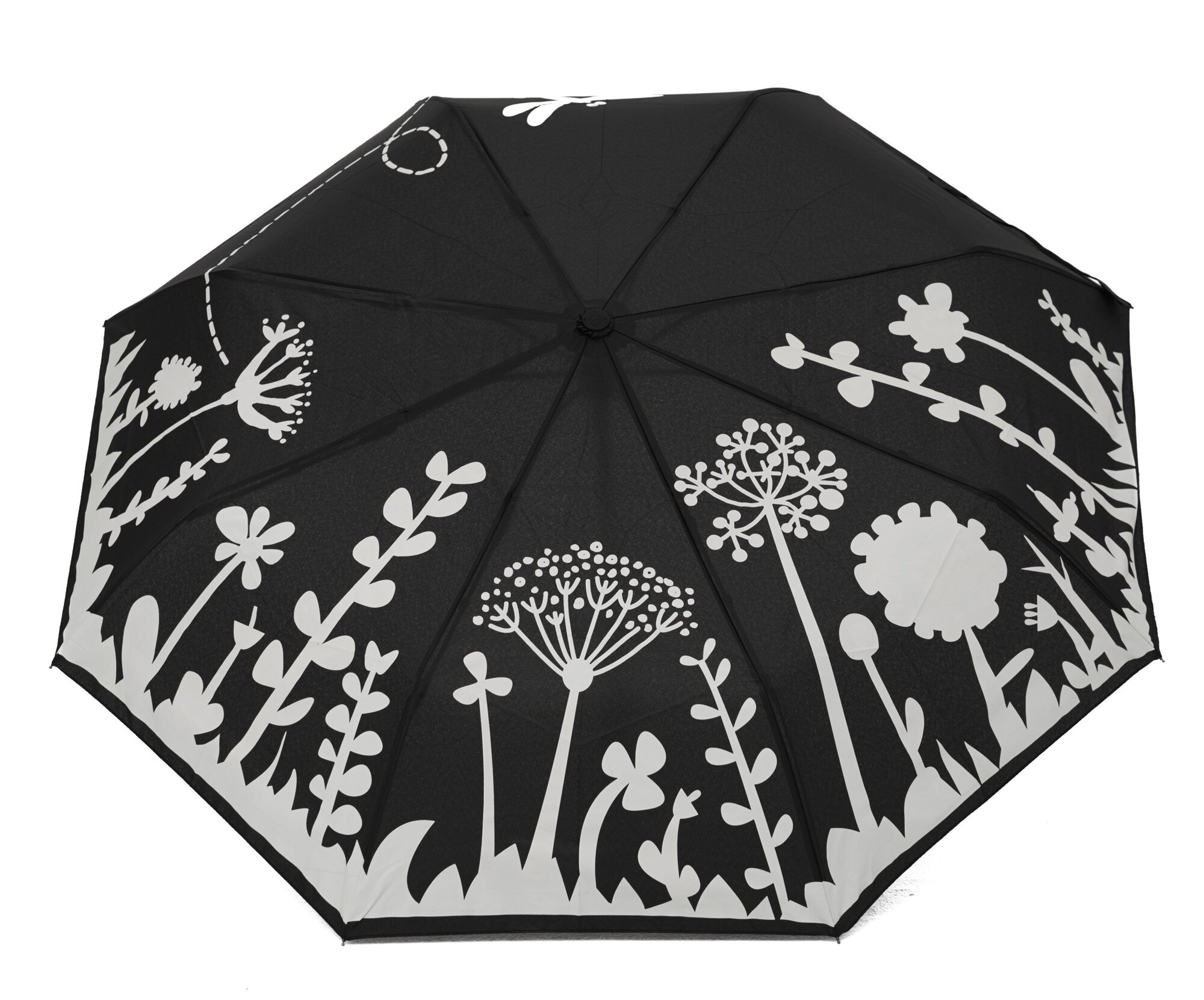 Смарт-зонт RAINDROPS, black/grey — фото 1