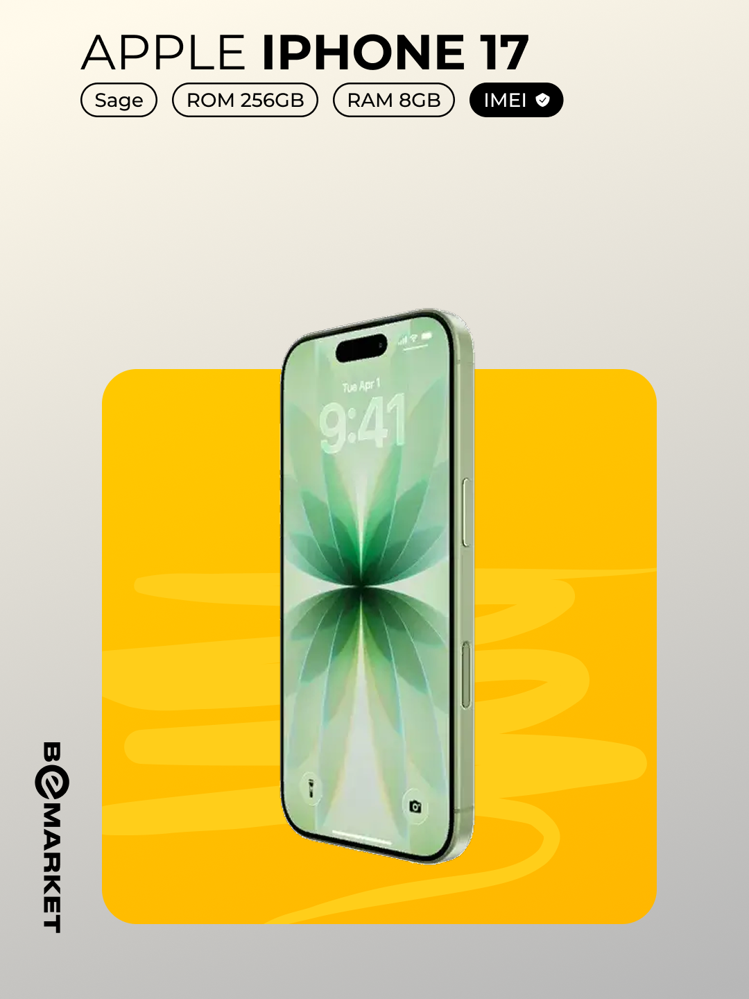 Смартфон Apple iPhone 17 Sage 256 GB (SIM + eSIM) | Официальный IMEI — фото 1