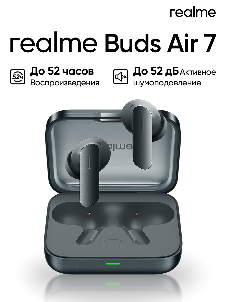 Беспроводные TWS-наушники realme Buds Air 7, черные