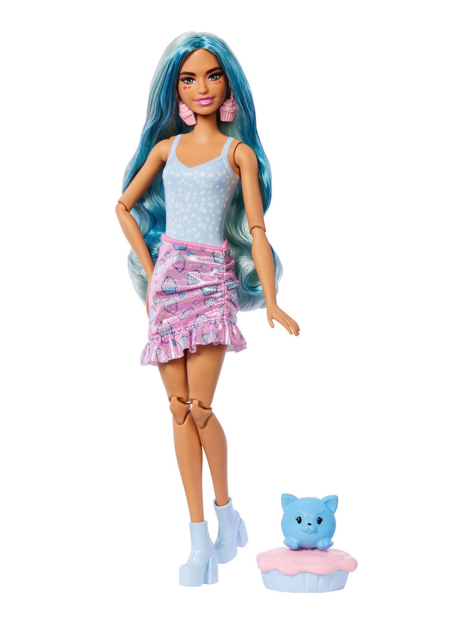 Кукла Mattel Barbie Pop! Reveal с питомцем и аксессуарами JFY61, голубой — фото 1